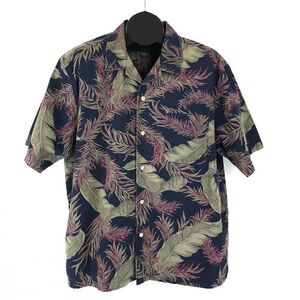 Eddie Bauer Relaxed Fit Hawaiian Shirt Men's XL Short Sleeve 100% Cotton Casual